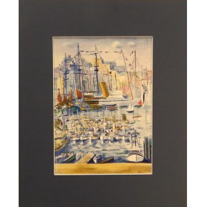Moses Kisling(1891-1953),Hafen von Marseille,1959