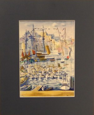 Mojżesz Kisling(1891-1953),Port w Marsylii,1959