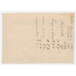 Zabór rosyjski, Los 120 Loterii Klasycznej w Warszawie z 1873 za 2 ruble srebrem 50 kopiejek (204)