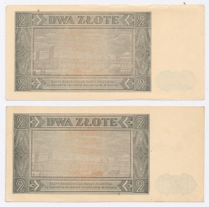 PRL, 2 gold 1948 BR and 2 gold 1948 BS. Total of 2 pcs. (213)