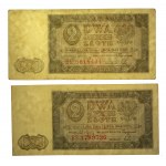 PRL, 2 złote 1948 BR i 2 złote 1948 BS. Razem 2 szt. (213)