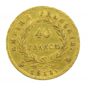 Francja, Napoleon I, 40 franków 1811 A, Paryż (803)