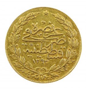 Turkey, Ottoman Empire, Abdul Hamid 1876-1908, 100 Kurus (814)