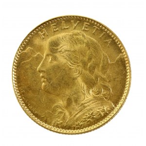 Szwajcaria, 10 franków 1922, Berno (821)