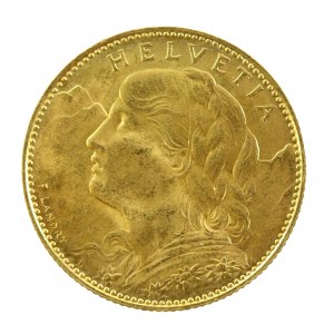Szwajcaria, 10 franków 1922, Berno (822)