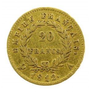 Francja, Napoleon I, 20 franków 1812 A, Paryż (824)