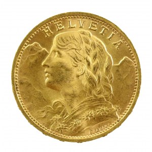 Szwajcaria, 20 franków 1927, Berno (825)