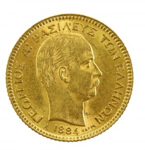 Greece, 20 drachmas, 1884, Paris (832)