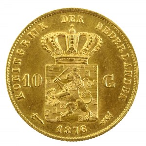 Holandia, 10 guldenów 1876 (834)