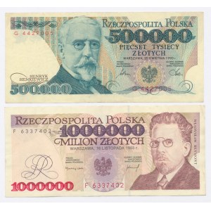 III RP, 500.000 złotych 1990 G oraz 1 milion złotych 1993 F (519)