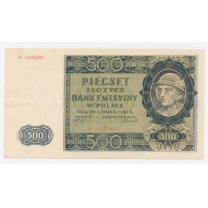 GG, 500 złotych 1940 B (525)