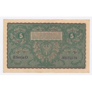 II RP, 5 mkp 1919 II Serja O (712)