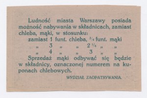Warsaw, food card 1919 - 86 (729)