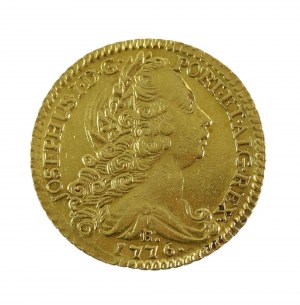 Brazil, Joseph I, 6400 Reis 1776 R, Rio de Janeiro (103)