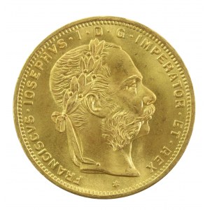 Austria, Franciszek Józef I, 8 florenów = 20 franków 1892, Wiedeń, Nowe bicie (104)