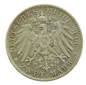 Germany, Saxony, 2 marks 1900 E, Muldenhütten. (114)
