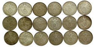 Germany, set of 2 brands 1937 -1939. total 18 pieces. (129)