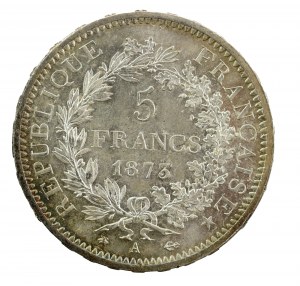 France, Third Republic, 5 francs 1873 A, Paris (146)