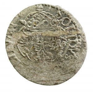 Zygmunt III Waza, Szeląg 1617, Wilno. Pełna data. Rzadki (1111)
