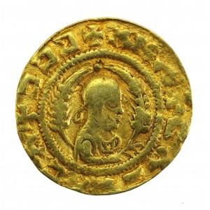 Etiopia, Królestwo Aksum, Ebana, złoty Unit ok. 450 n.e. (1172)