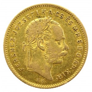 Węgry, Franciszek Józef I, 4 forinty = 10 franków 1876 KB, Kremnica (994)
