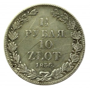 Zabór rosyjski, Mikołaj I, 1-1/2 rubla=10 złotych 1836 НГ, Petersburg (1195)