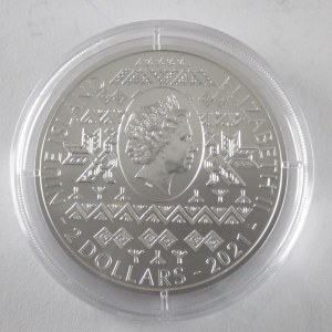 Niue. 2 NZD 2021 'Orel'., 31,1 g (1oz), Ag 999/1000, 2700 ks, kapsle,