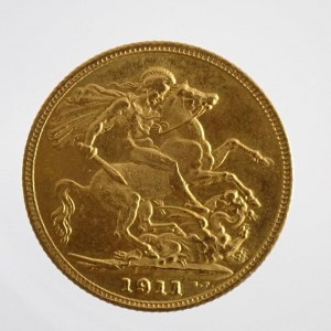 Zlatý Sovereign / 1 Libra 1911,
