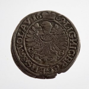 3 krejcar 1669 C-B, minc. Břeh, mincm. Brettschneider, vada střížku,