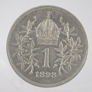 1 Koruna 1898, Ag,