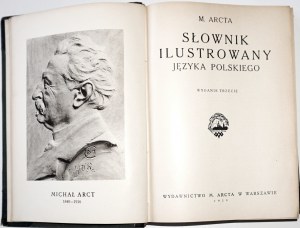 Arcta M., SŁOWNIK ILUSTROWANY JĘZYKA POLSKIEGO t.1-2, 1929 [binding of the edition richly decoratedap