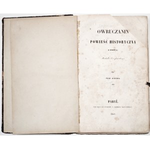 Čajkovskij M., OWRUCZANIN, Paríž 1841 [1. vydanie].