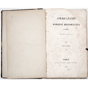 Čajkovskij M., OWRUCZANIN, Paris 1841 [1. vydání].
