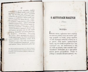 Grabowski M., LITERARY, CRITICAL, ARTISTIC ARTICLES, 1849 [Amateurs and Collections in Lithuania. Monuments of Polish Etchings in Lithuania; Artistic Projects in Lithuania].