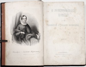 Hoffmanowa K., O POWINNOŚCIACH KOBIET, vols. 1-3. 1849 [1st ed.]