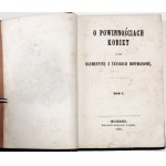 Hoffmanowa K., O POWINNOŚCIACH KOBIET, zv. 1-3. 1849 [1. vyd.]