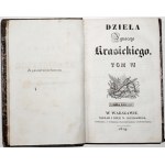 Krasicki I., DZIEŁA, 1829 [Ubiory, Ogrody, Szulerstwo, Waleczność, Obmowa, Wychowanie panien, Pieniactwo atď.], zv. 6