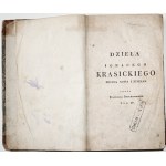 Krasicki I., PAN PODSTOLI, Varšava 1803 [ex libris Stan. Estreicher, nápis Stefania Grabowskiey matka Estreicher] DZIEŁA PROZĄ, sv. IV