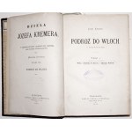 Kremer J., Spisy sv. 1-13 [komplet], 1877-188 [Život a dílo, Systematická přednáška z filozofie sv. 1-2, Nová přednáška z logiky, Dopisy z Krakova sv. 1-2, Cesta do Itálie sv. 1-6, Drobné spisy].