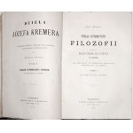 Kremer J., DIELO zv.1-13 [komplet], 1877-188 [Život a dielo, Systematická prednáška z filozofie zv.1-2, Nová prednáška z logiky, Listy z Krakova zv.1-2, Cesta do Talianska zv.1-6, Menšie spisy].