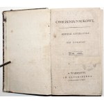 SCIENTIFIC EXERCISES, Vol. 1-2, 1818 [Sandomierz, native speech, passions, Slavs, coronation act of Wadyslaw IV, poems].