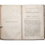 SCIENTIFIC EXERCISES, Vol. 1-2, 1818 [Sandomierz, native speech, passions, Slavs, coronation act of Wadyslaw IV, poems].