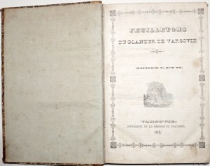 FEULLETONS DU GLANEUR DE VARSOWIE, vol. 1-2, Warsaw 1842