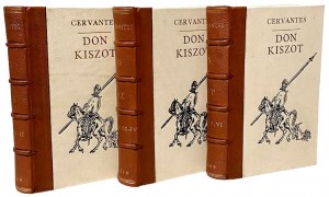 Cervantes S., DON KISZOT Z MANSZY t. I-VI, 1899 [ilustr. Gustav Dore] [oprawa art./luksusowa J. Budnik]