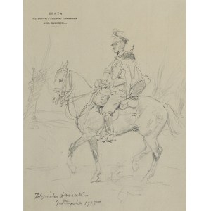 Wojciech Kossak, Sketch of a Galician Lancer, 1915