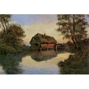 Victor Koretsky, A MILLSHIP WITH THE MILL AT SUNSET