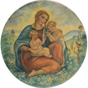 Janina Bobińska-Paszkowska (1894-1973), Madonna na łące