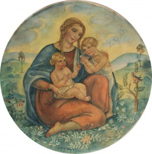 Janina Bobińska-Paszkowska (1894-1973), Madonna na łące