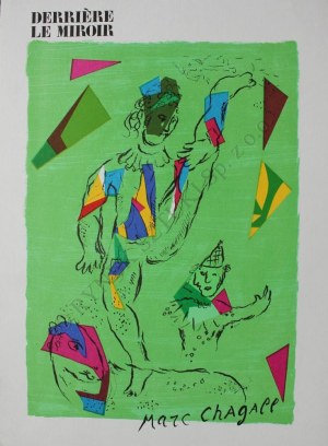 Marc Chagall (1887-1985), Zielony akrobata(okładka „Derriére le Miroir” no 235, Octobre 1979, Mourlot #946)