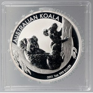Austrálie, 1 dollar 2011 - Koala. 1 OZ